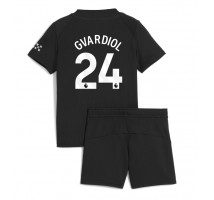 Manchester City Josko Gvardiol #24 Koszulka Wyjazdowa dzieci 2025-26 Krótki Rękaw (+ krótkie spodenki)